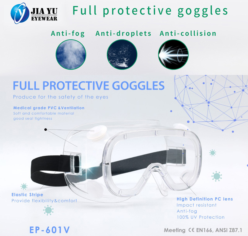 Air Vents Goggles Anti Fog Anti Impact Medical Safety Goggles
